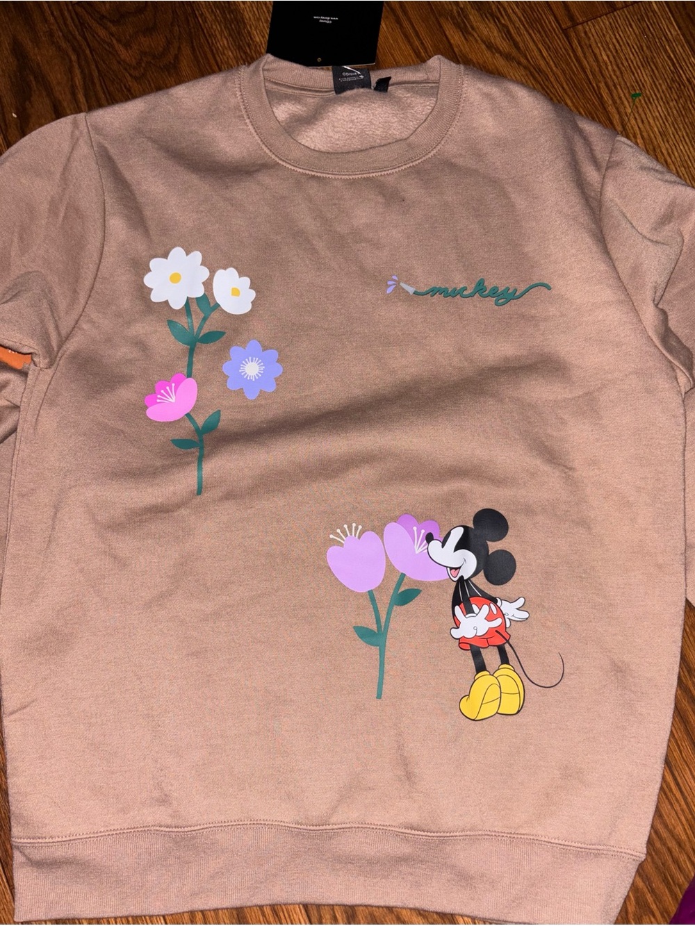 Disney Mickey Mouse sweatshirt size large new with tags